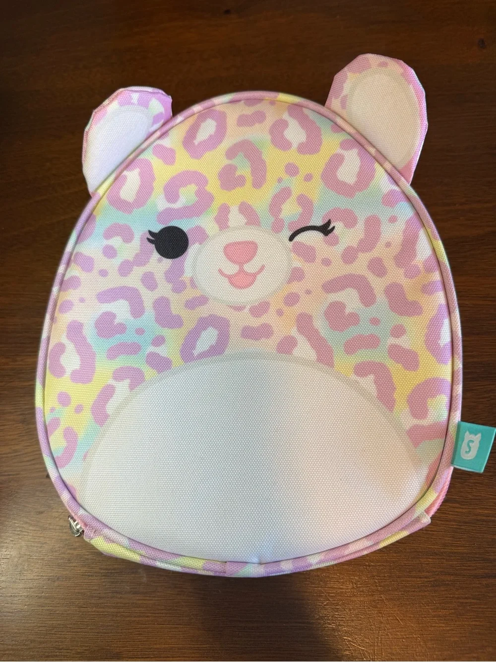 Squishmallow Lunchbox leopard print Michaela - Pink